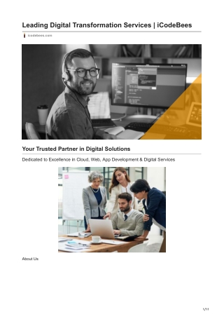 leading digital transformation services icodebees