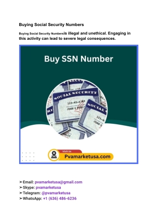 Social Security Numbers for Non-USA,UK,CA