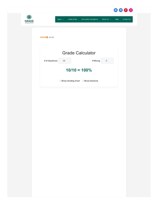 How to Use the Grade Calculator