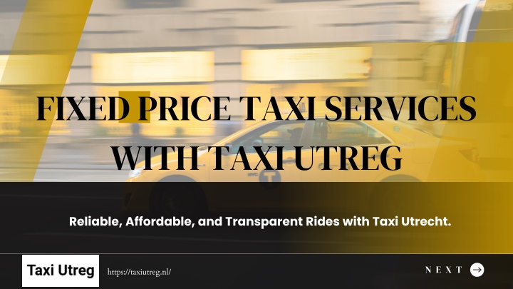 fixed price taxi services with taxi utreg