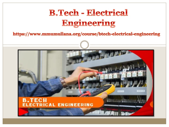 b tech electrical engineering