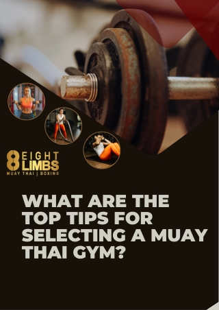 What Are the Top Tips for Selecting a Muay Thai Gym