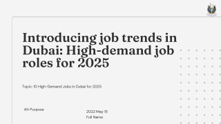 High-Demand Jobs in Dubai for 2025 - Visit here