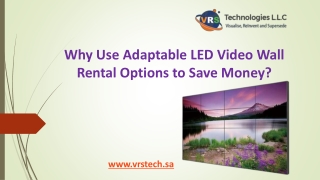 Why Use Adaptable LED Video Wall Rental Options to Save Money?