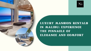 Luxury Mansion Rentals in Malibu with The Nightfall Group