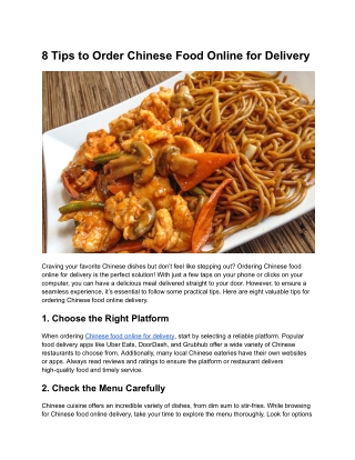 8 tips to order chinese food online for delivery
