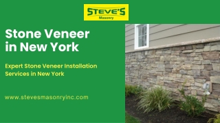 Expert Stone Veneer Installation Services in New York