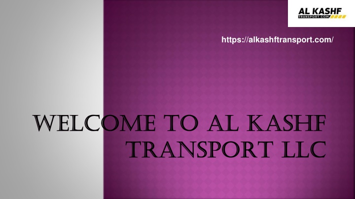 welcome to al kashf transport llc