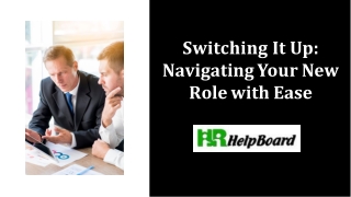 switching it up navigating y our new role with ease