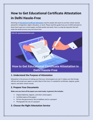 How to Get Educational Certificate Attestation in Delhi Hassle