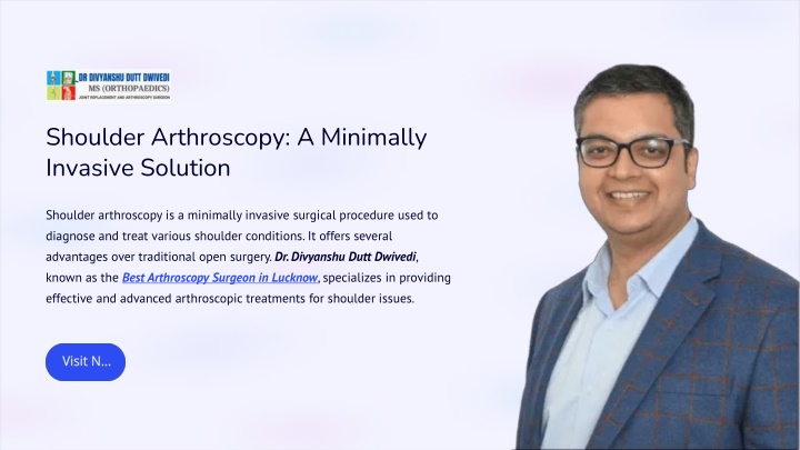 shoulder arthroscopy a minimally invasive solution