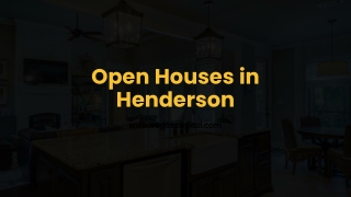 Explore Open Houses in Henderson: Find Your Dream Home Today