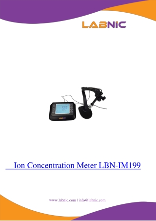 Ion Concentration Meter LBN-IM199