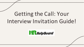 getting the call your interview invitation guide