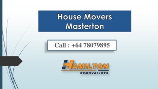 House Movers Masterton