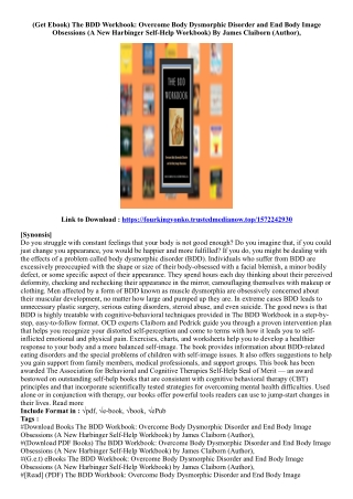 [Ebook Download] The BDD Workbook: Overcome Body Dysmorphic Disorder and End Bod