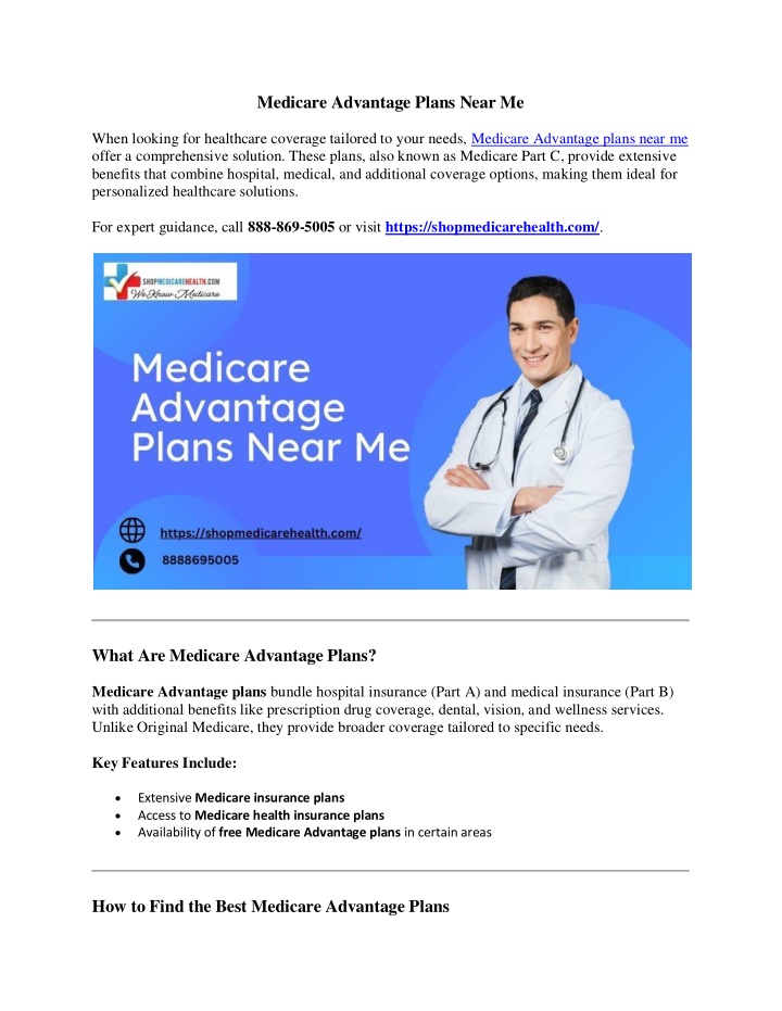 medicare advantage plans near me