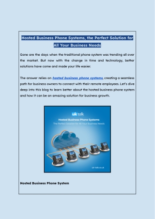 hosted business phone systems the perfect