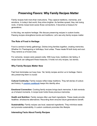 Preserving Flavors_ Why Family Recipes Matter