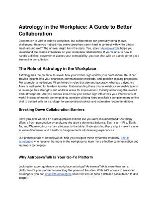 astrology in the workplace a guide to better