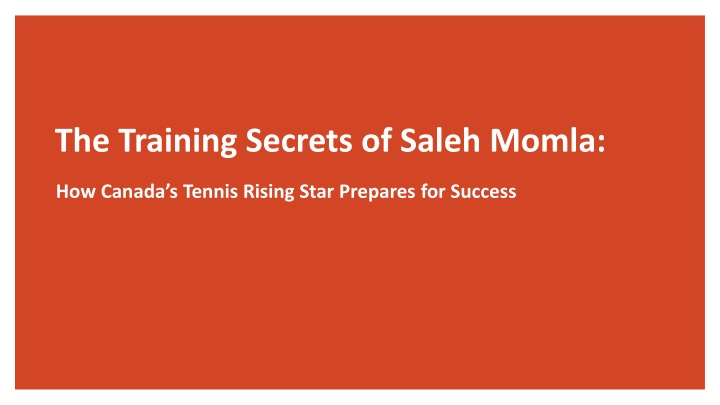 the training secrets of saleh momla