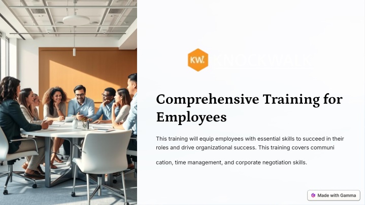 comprehensive training for employees