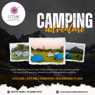 Adventure Awaits at Utsav Club & Resort! - Utsav Resort and club - Best Resorts in bangalore