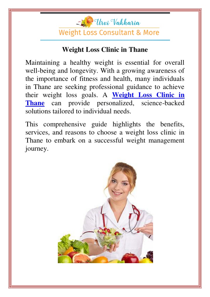 weight loss clinic in thane