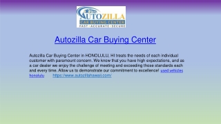 Top Used Vehicles Honolulu