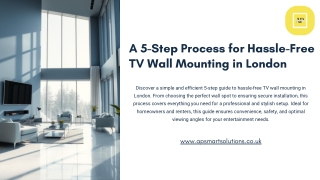 The Ultimate 5-Step Guide to TV Wall Mounting in London