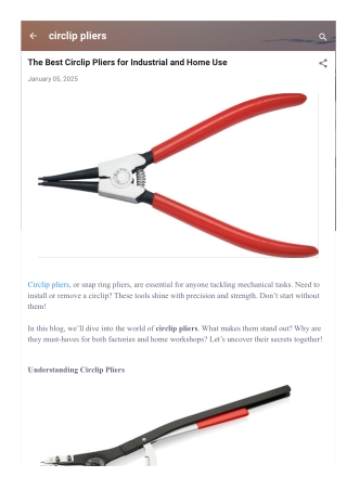 circlip pliers
