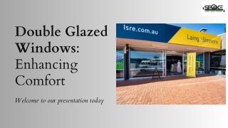 double glazed windows enhancing comfort