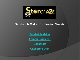 sandwich maker for perfect toasts