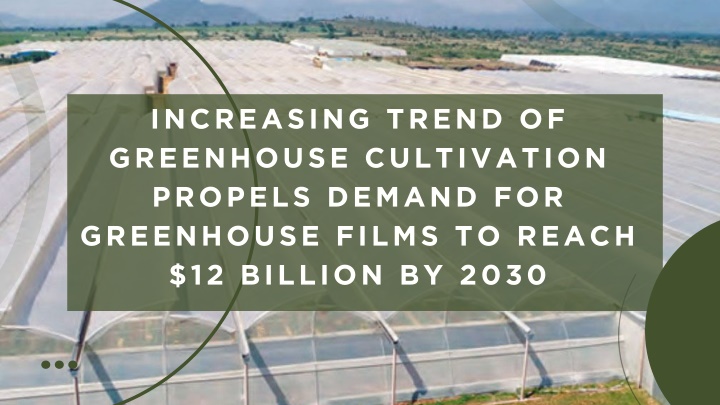 increasing trend of greenhouse cultivation