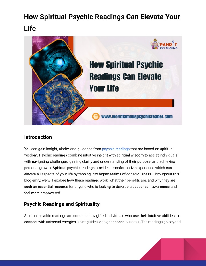 how spiritual psychic readings can elevate your