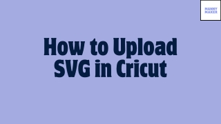 How to Upload SVG in Cricut