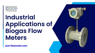 industrial applications of biogas flow meters