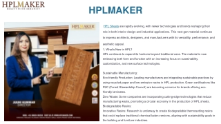 hplmaker