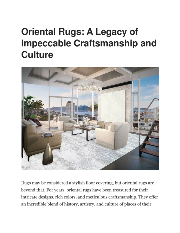 oriental rugs a legacy of impeccable