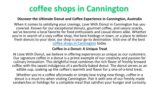 coffee shops in cannington