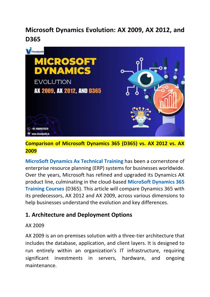 microsoft dynamics evolution ax 2009 ax 2012