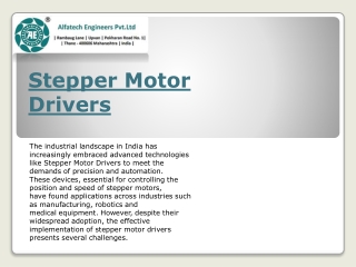 Challenges and Solutions when Using Stepper Motor Drivers in India