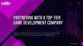Partnering with a Top-Tier Game Development Company
