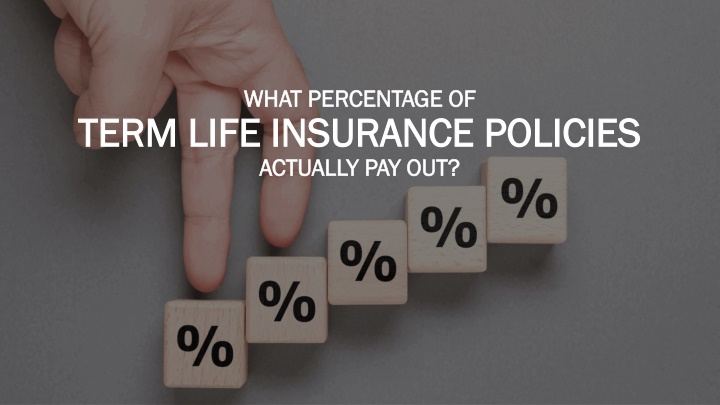 what percentage of term life insurance policies