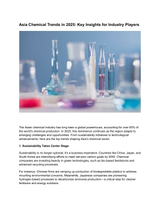 Asia Chemical Trends in 2025_ Key Insights for Industry Players