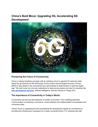 china s bold move upgrading 5g accelerating