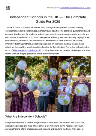 Independent Schools in the UK — The Complete Guide For 2025