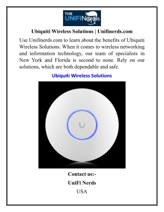 ubiquiti wireless solutions unifinerds com