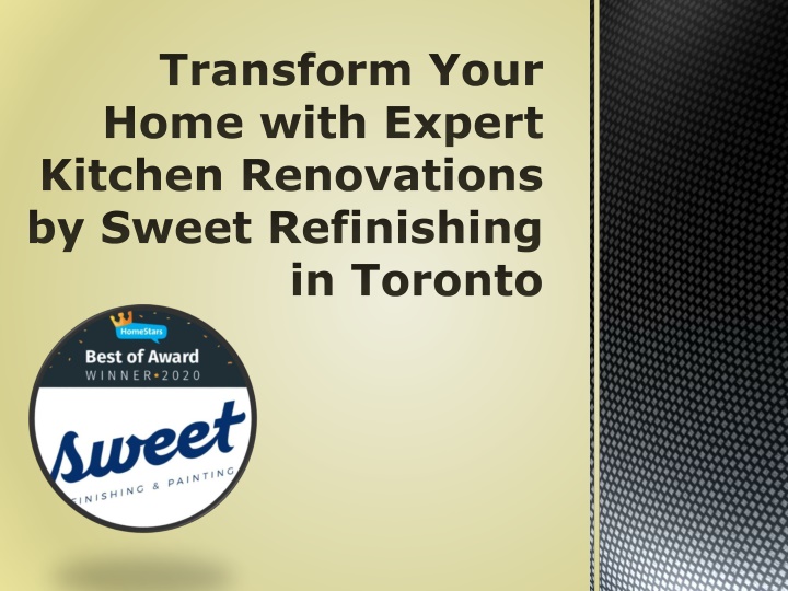 transform your home with expert kitchen renovations by sweet refinishing in toronto