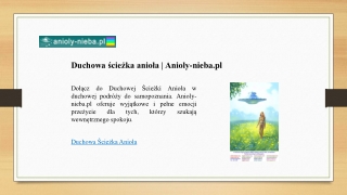 Duchowa ścieżka anioła | Anioly-nieba.pl